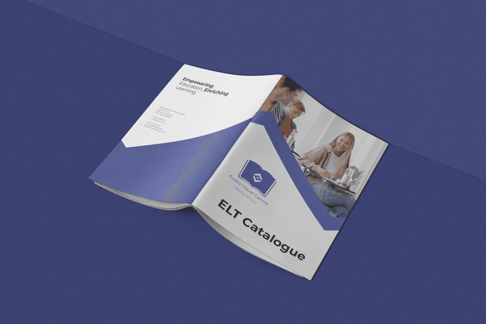 Audio Visual Centre Education Branding, Editorial, Graphic Design, Print design detail 1 — MBB, Malta