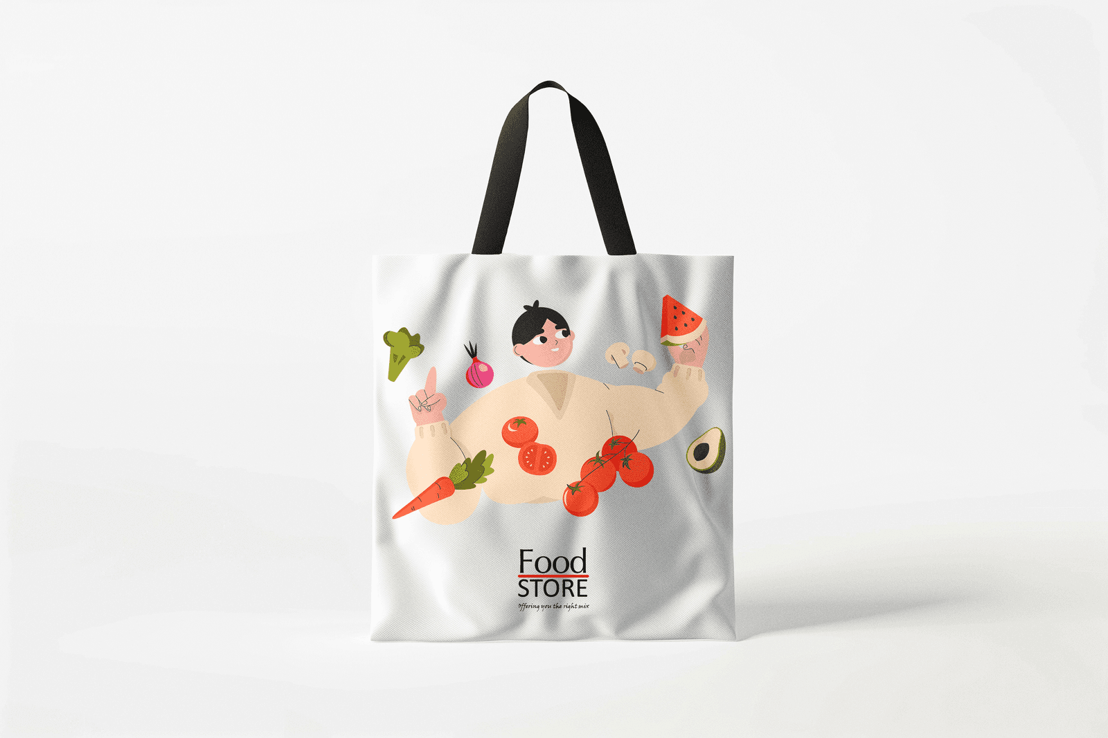 FoodSTORE Retail Graphic Design, Illustration, Print design detail 1 — MBB, Malta