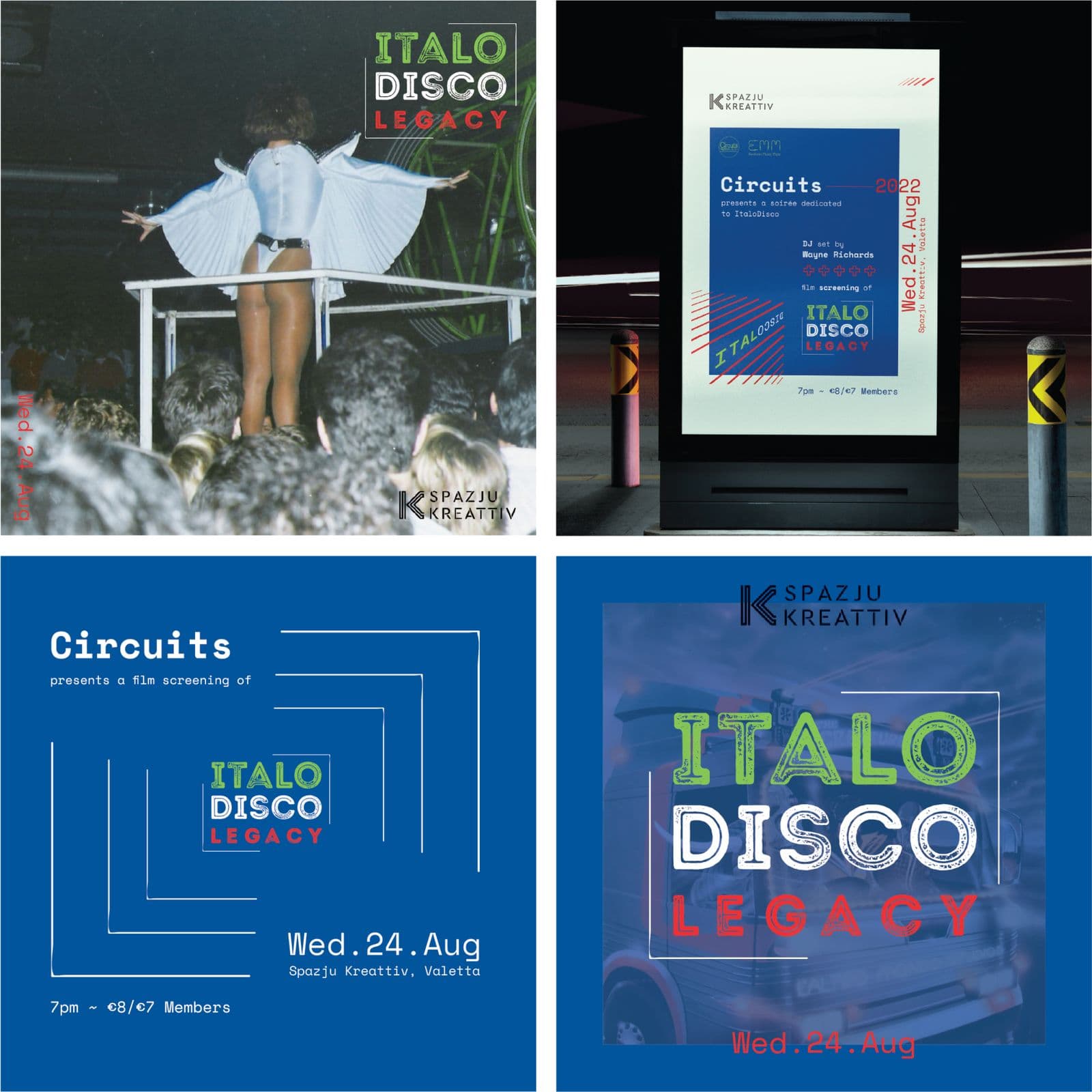 ITALO DISCO Film Graphic Design, Print design detail 1 — MBB, Malta