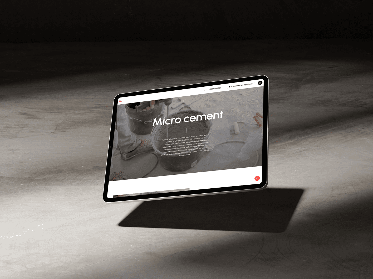 Shaw Contractors Turnkey Services Websites design detail 3 — MBB, Malta