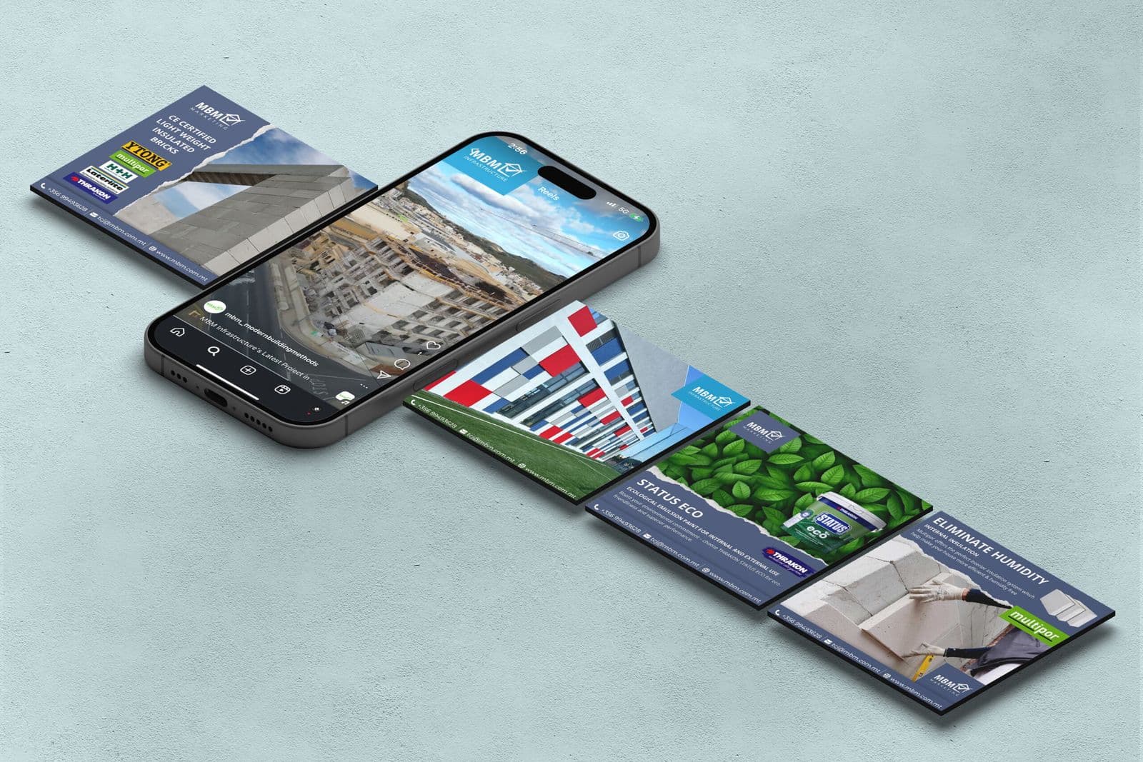 Modern Building Methods Turnkey Services Graphic Design, Print, Social Media, Videography, Websites design detail 1 — MB
